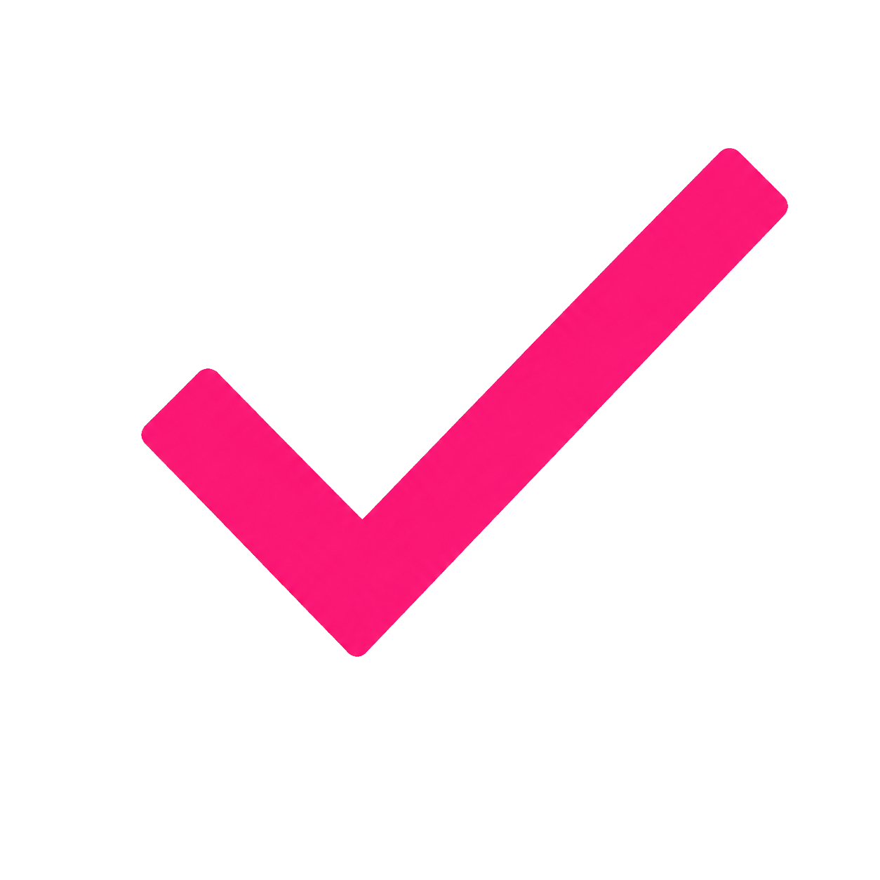 Pink Tick verification badge